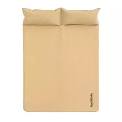 Килимок самонадувний двомісний з подушкою Naturehike NH18Q010-D, 25 мм, бежевий