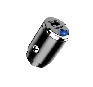 Автомобільний зарядний пристрій Promate Bullet-PD20 Вт USB-C Black (bullet-pd20.black)