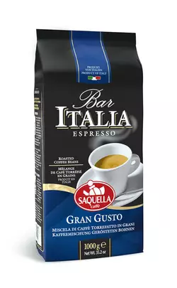 Кава в зернах Bar Italia Gran Gusto SAQUELLA 1 кг