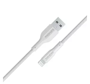 Кабель Promate xCord-Ai USB to Lightning 2А 1 м White (xcord-ai.white)