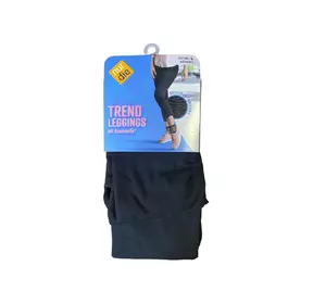 Жіночі легінси Nur Die бавовняні Trend leggings 44-48 (L) Чорні (711011)