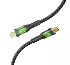 Кабель Promate TransLine-Ci USB-C to Lightning 27W Power Delivery 1.2 м Black (transline-ci.black)