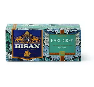 Чай чорний пакетований BISAN Earl Grey 1,5г*25шт
