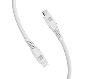 Кабель Promate PowerLine-Ci120 USB-C to Lightning MFi 20W Power Delivery 1.2 м White (powerline-ci120.white)