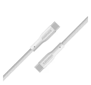Кабель Promate xCord-CC USB-C to USB-C 3А 1 м White (xcord-cc.white)