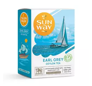 Чай чорний розсипний "Earl Grey Ceylon Black Tea" SUN WAY 100 г