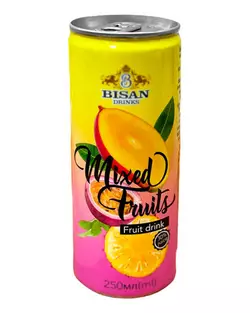 Напій безалкогольний соковмісний BISAN MIXED FRUIT 250 мл