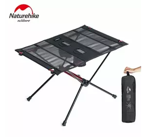 Розкладний стіл полегшений Naturehike NH19Z027-Z, сітка/ карбон, чорний