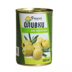 Оливки зелені б/к Домашні продукти 300 мл