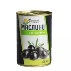 Маслини чорні б/к Домашні продукти 300 мл