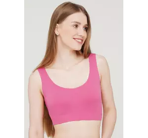 Безшовний топ на широких бретелях GIULIA TANK TOP (bubblegum-S/M)