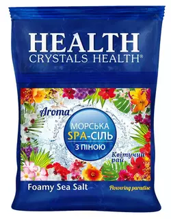 Сіль морська для ванни з піною "Flowering" Crystals Health 600 г