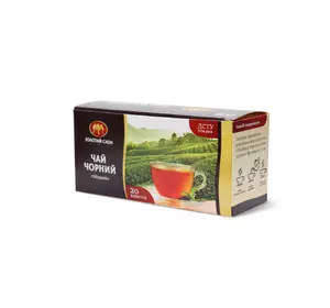 Чай чорний пакетований Золотий Слон Міцний 20 шт х 1,3 г