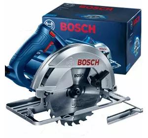 Циркулярна пила Bosch Professional GKS 140 , 1,4 квт, 180-184мм діаметр диска, 20мм посад.діам./ диск Eco for Wood,паралельний упор, ключ (06016B3020)