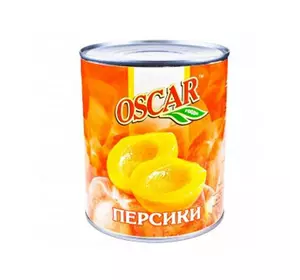 Персики половинками у сиропі Oscar 850 мл