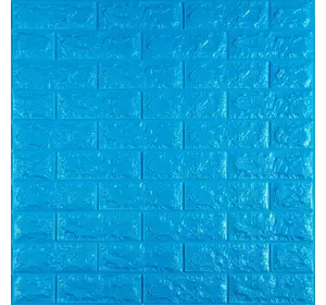 3D панель самоклеюча цегла Синій 700х770х7мм (003-7) SW-00000060