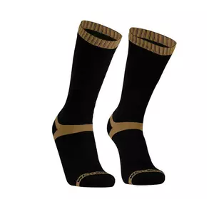 Шкарпетки водонепроникні Dexshell Hytherm Pro Socks, розмір S, чорні з коричневою смугою
