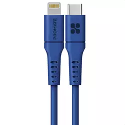 Кабель Promate PowerLink-300 USB-C to Lightning 3А 3 м Blue (powerlink-300.blue)