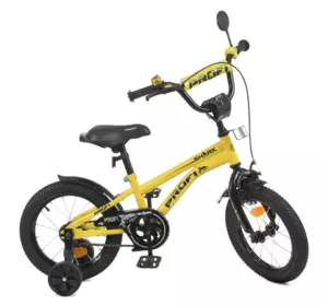 Велосипед дитячий PROF1 Y14214 14 дюймів жовтий