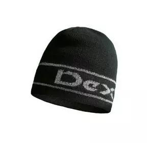 Шапка водонепроникна Dexshell Beanie Reflective Logo чорна з лого L/XL 58-60 см