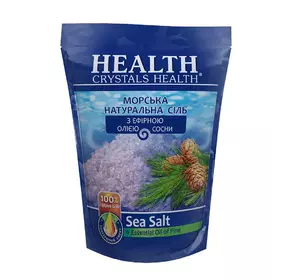 Сіль морська натуральна для ванни "Сосна" Crystals Health 500 г