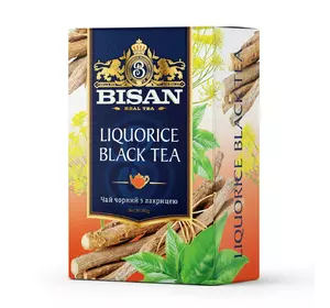 Чай чорний розсипний Liquorice Black Tea Bisan 80 г