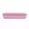 Контейнер харчовий прямокутний 0.5 л «Plastic's Craft» Рожевий/прозоро-білий
