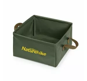 Складаний контейнер для води з ПВХ Naturehike Square bucket 13л army green NH19SJ007