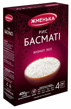 Рис Басматі Жменька в пакетиках для варіння 4 шт х 100 г
