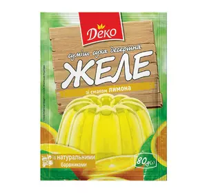 Желе зі смаком лимона Деко 80 г
