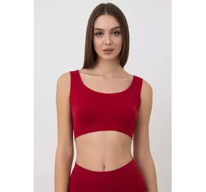 Безшовний топ на широких бретелях GIULIA TANK TOP (winery-S/M)