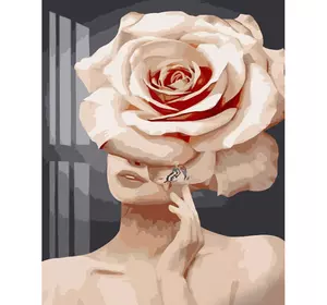 Картина за номерами Strateg Преміум Трояндові думки розміром 40х50 см (GS1000)