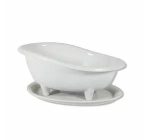 Мильниця/ванночка для губок та мила «Plastic's Craft»  Білий флок