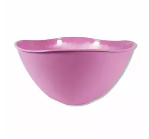 Миска салатниця «Хвиля» 5 л Plastic's Craft Рожевий