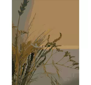 Картина за номерами Strateg Преміум Ранкові сухоцвіти розміром 40х50 см (DY383)