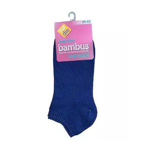 Жіночі шкарпетки Nur Die 490019 бамбукові короткі р. 39-42 Синій