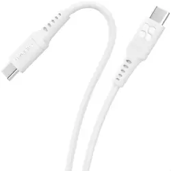 Кабель Promate PowerLink-CC200 USB-C to USB-C 60 Вт Power Delivery 2 м White (powerlink-cc200.white)