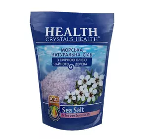 Сіль морська натуральна для ванни "Чайне дерево" Crystals Health 500 г