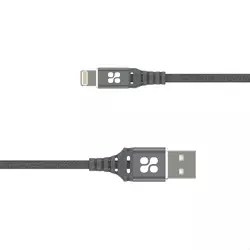 Кабель Promate NerveLink-i2 USB/Lightning MFI 2.4А 2 м Grey (nervelink-i2.grey)