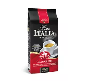 Кава в зернах Bar Italia Gran Crema SAQUELLA 1 кг