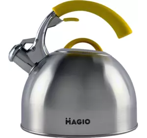 Чайник Magio MG-1191 2.5 л зі свистком Жовтий