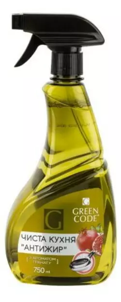 Знежирювачах кухонний "Антижир" Green Code з ароматом гранату 750 мл