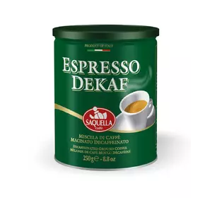 Кава мелена Espresso Dekaf SAQUELLA 250 г