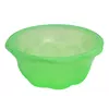 Миска салатниця 2,8 л Ромашка Plastic's Craft Прозора зелена