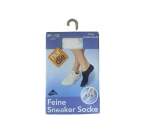 Жіночі шкарпетки Nur Die 611510 короткі для кросівок р. 39-42 Білий