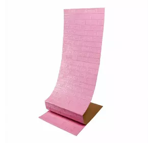 Самоклеюча 3D панель під рожеву цеглу 20000x700x3мм SW-00001471
